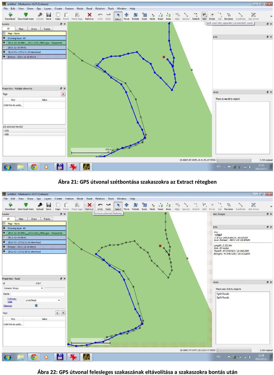 22: GPS útvonal felesleges