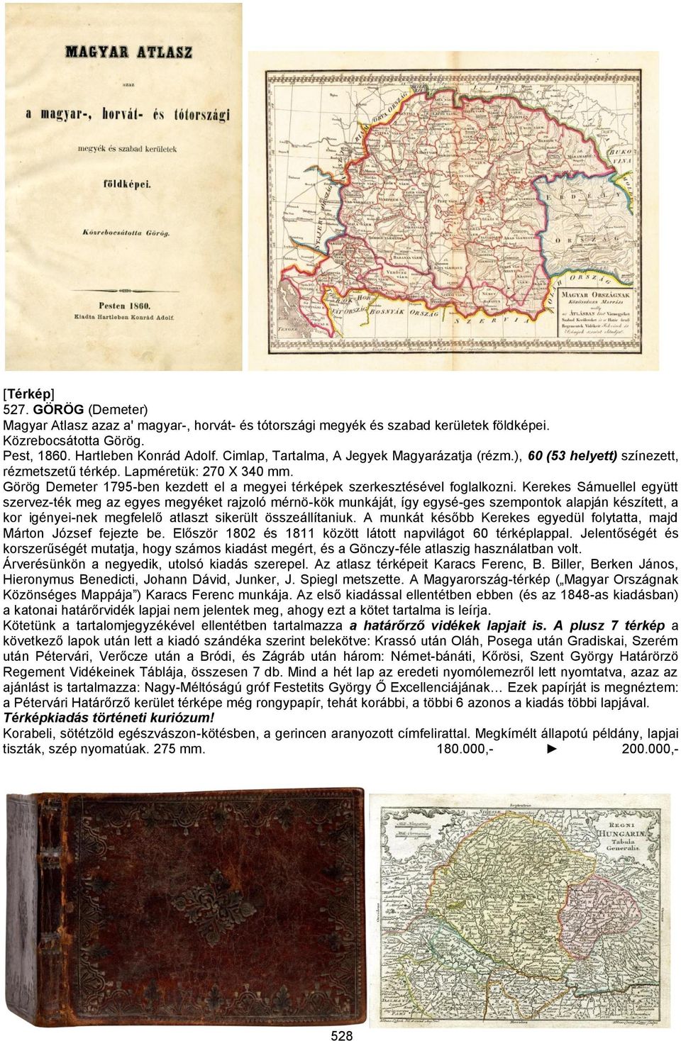 Görög Demeter 1795-ben kezdett el a megyei térképek szerkesztésével foglalkozni.