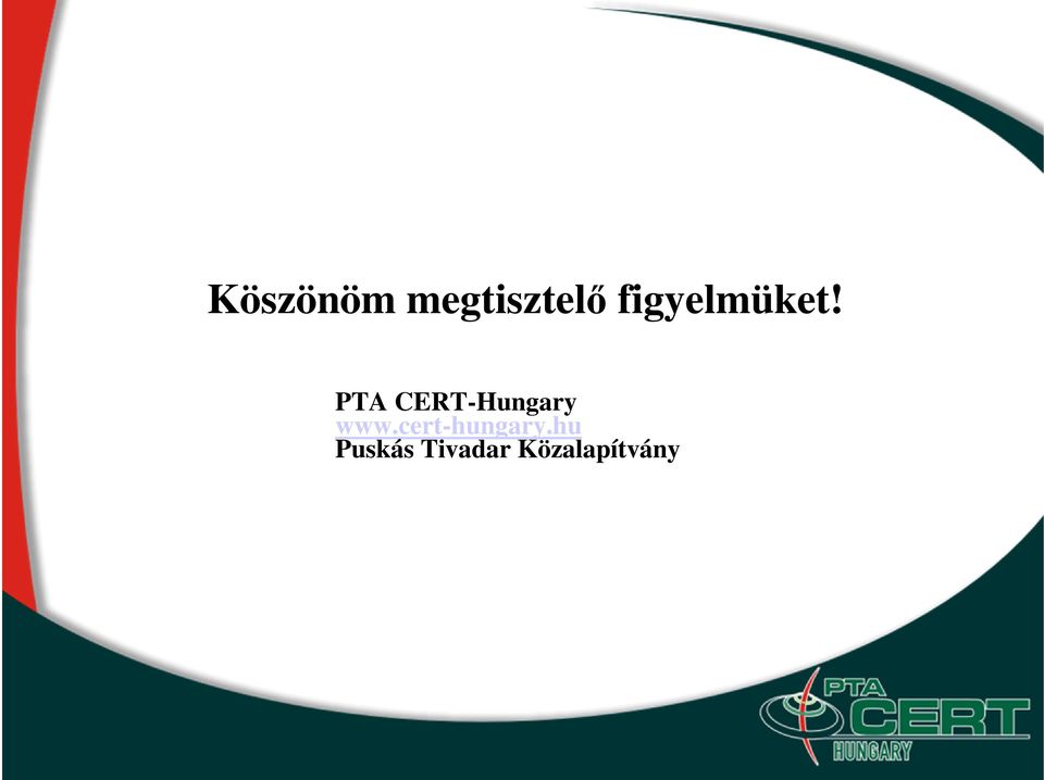PTA CERT-Hungary www.