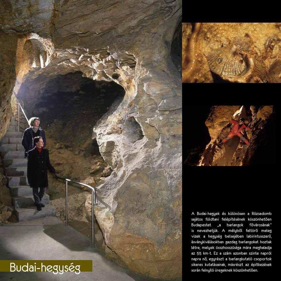 A mélyből feltörő meleg vizek a hegység belsejében labirintusszerű, ásványkiválásokban gazdag barlangokat hoztak létre,