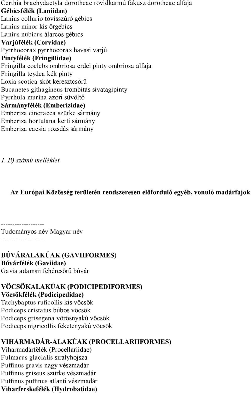 githagineus trombitás sivatagipinty Pyrrhula murina azori süvöltő Sármányfélék (Emberizidae) Emberiza cineracea szürke sármány Emberiza hortulana kerti sármány Emberiza caesia rozsdás sármány 1.