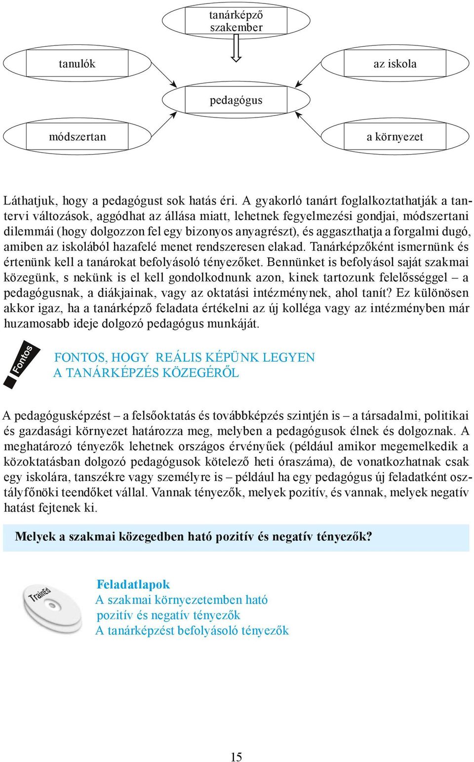 a forgalmi dugó, amiben az iskolából hazafelé menet rendszeresen elakad. Tanárképzőként ismernünk és értenünk kell a tanárokat befolyásoló tényezőket.