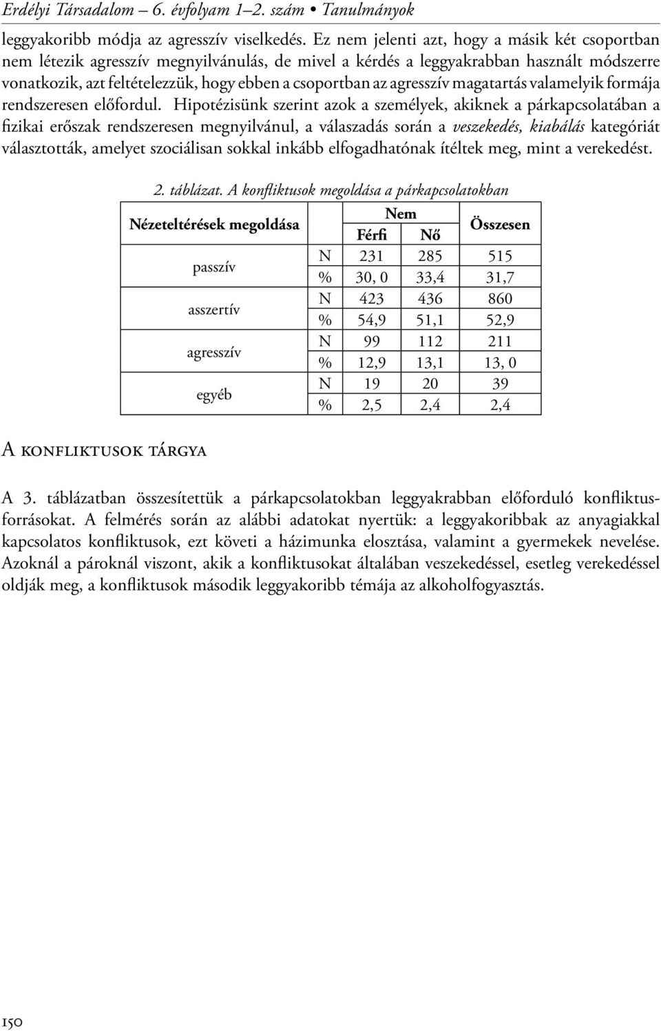 agresszív magatartás valamelyik formája rendszeresen előfordul.