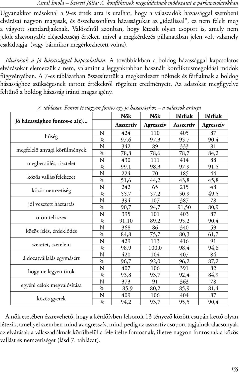 Valószínűl azonban, hogy létezik olyan csoport is, amely nem jelölt alacsonyabb elégedettségi értéket, mivel a megkérdezés pillanatában jelen volt valamely családtagja (vagy bármikor megérkezhetett