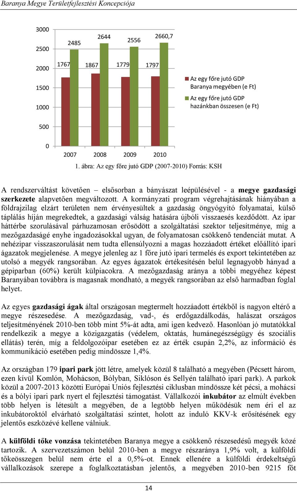 A kormányzati program végrehajtásának hiányában a földrajzilag elzárt területen nem érvényesültek a gazdaság öngyógyító folyamatai, külső táplálás híján megrekedtek, a gazdasági válság hatására