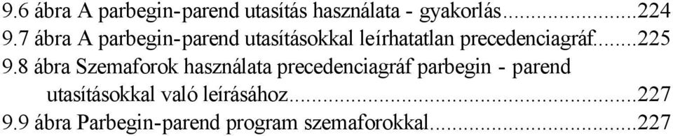 8 ábra Szemaforok használata precedenciagráf parbegin - parend