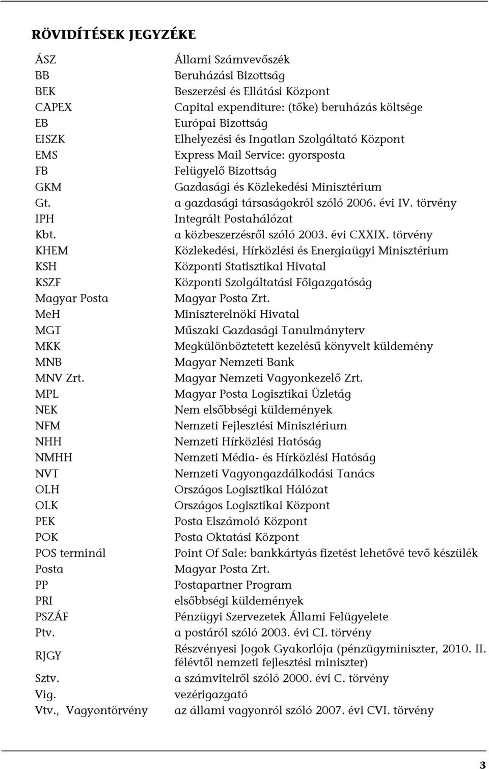 , Vagyontörvény Állami Számvevőszék Beruházási Bizottság Beszerzési és Ellátási Központ Capital expenditure: (tőke) beruházás költsége Európai Bizottság Elhelyezési és Ingatlan Szolgáltató Központ