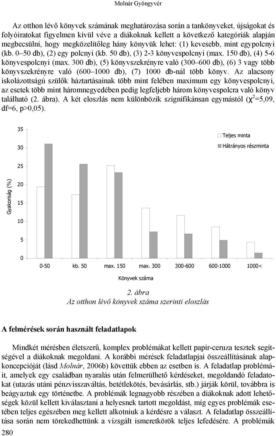 300 db), (5) könyvszekrényre való (300 600 db), (6) 3 vagy több könyvszekrényre való (600 1000 db), (7) 1000 db-nál több könyv.