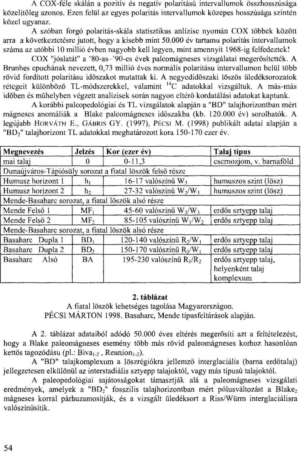 000 év tartamú polaritás intervallumok száma az utóbbi 10 millió évben nagyobb kell legyen, mint amennyit 1968-ig felfedeztek!