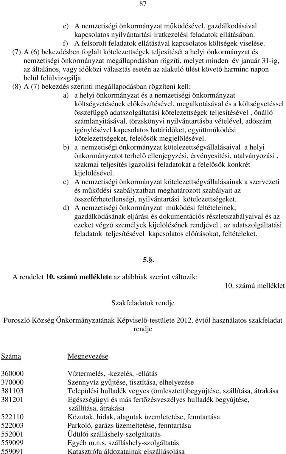 választás esetén az alakuló ülést követő harminc napon belül felülvizsgálja (8) A (7) bekezdés szerinti megállapodásban rögzíteni kell: a) a helyi önkormányzat és a nemzetiségi önkormányzat