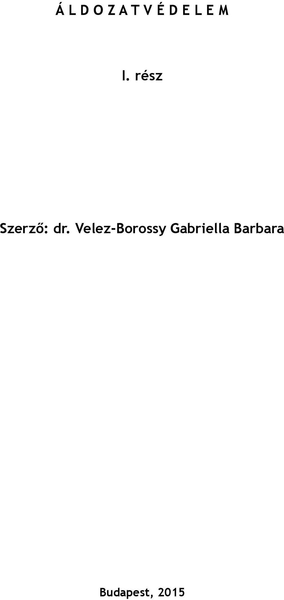 Velez-Borossy Gabriella