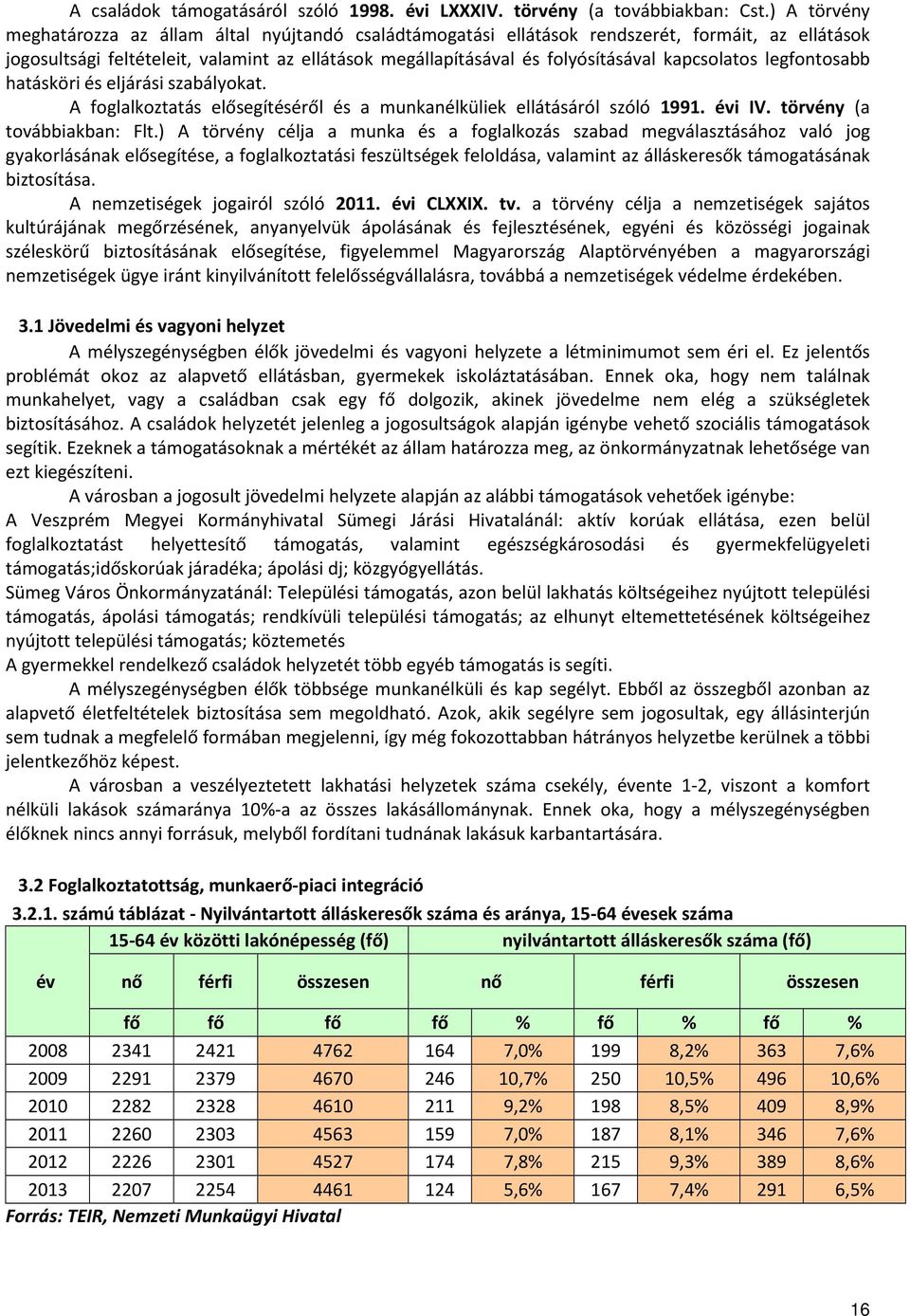 kapcsolatos legfontosabb hatásköri és eljárási szabályokat. A foglalkoztatás elősegítéséről és a munkanélküliek ellátásáról szóló 1991. évi IV. törvény (a továbbiakban: Flt.