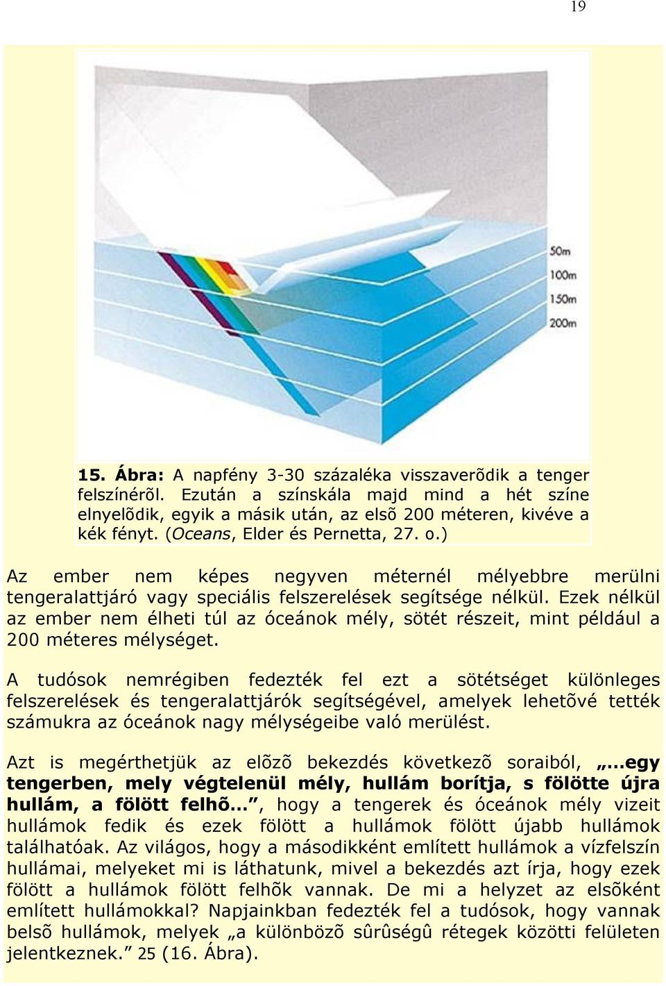 Ezek nélkül az ember nem élheti túl az óceánok mély, sötét részeit, mint például a 200 méteres mélységet.