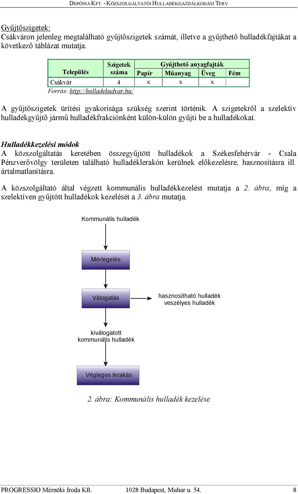 A szigetekről a szelektív hulladékgyűjtő jármű hulladékfrakciónként külön-külön gyűjti be a hulladékokat.