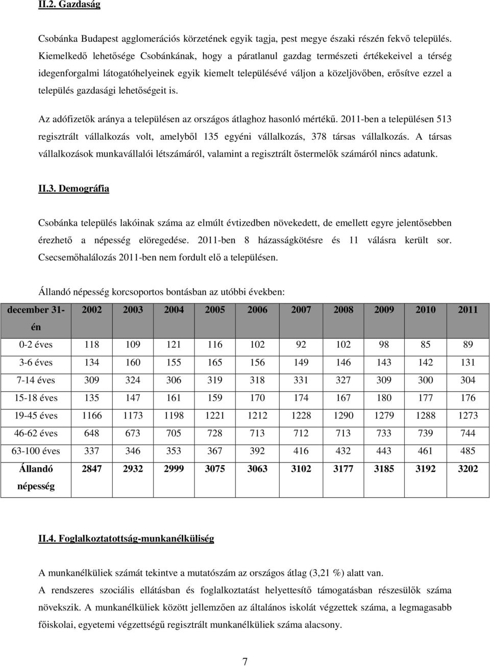 település gazdasági lehetőségeit is. Az adófizetők aránya a településen az országos átlaghoz hasonló mértékű.