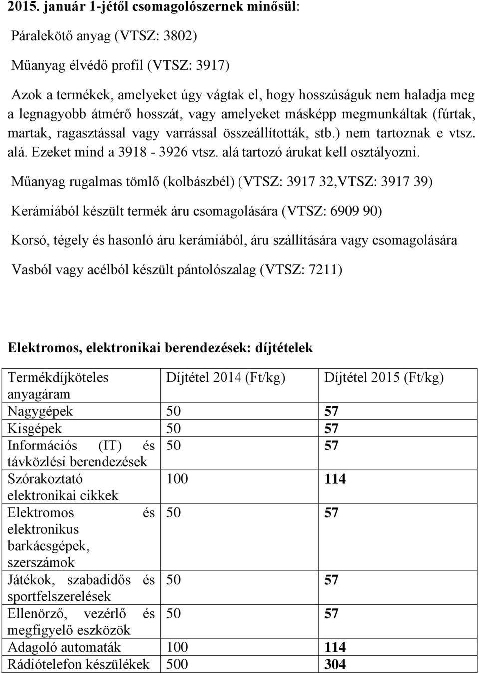 alá tartozó árukat kell osztályozni.