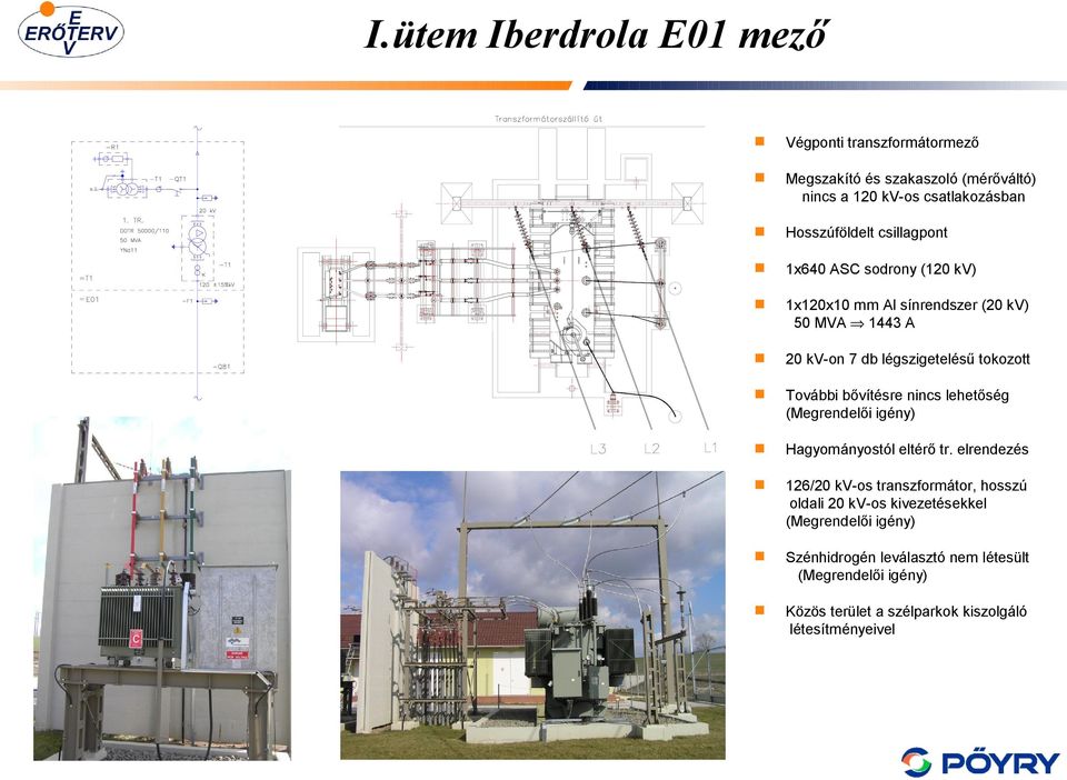 bővítésre nincs leetőség (egrendelői igény) Hagyományostól eltérő tr.