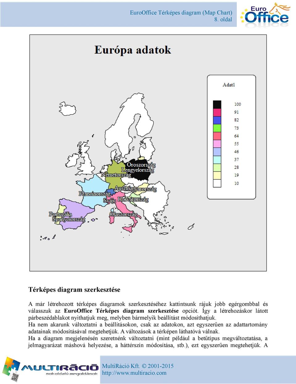 Ha nem akarunk változtatni a beállításokon, csak az adatokon, azt egyszerűen az adattartomány adatainak módosításával megtehetjük.