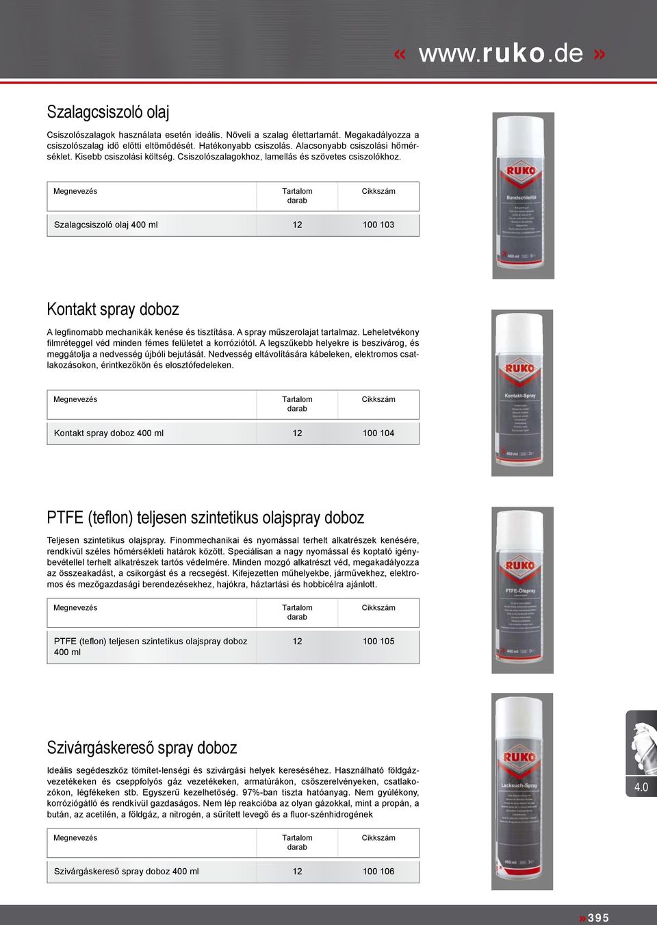 Szalagcsiszoló olaj 400 ml 12 100 103 kontakt spray doboz A legfinomabb mechanikák kenése és tisztítása. A spray műszerolajat tartalmaz.