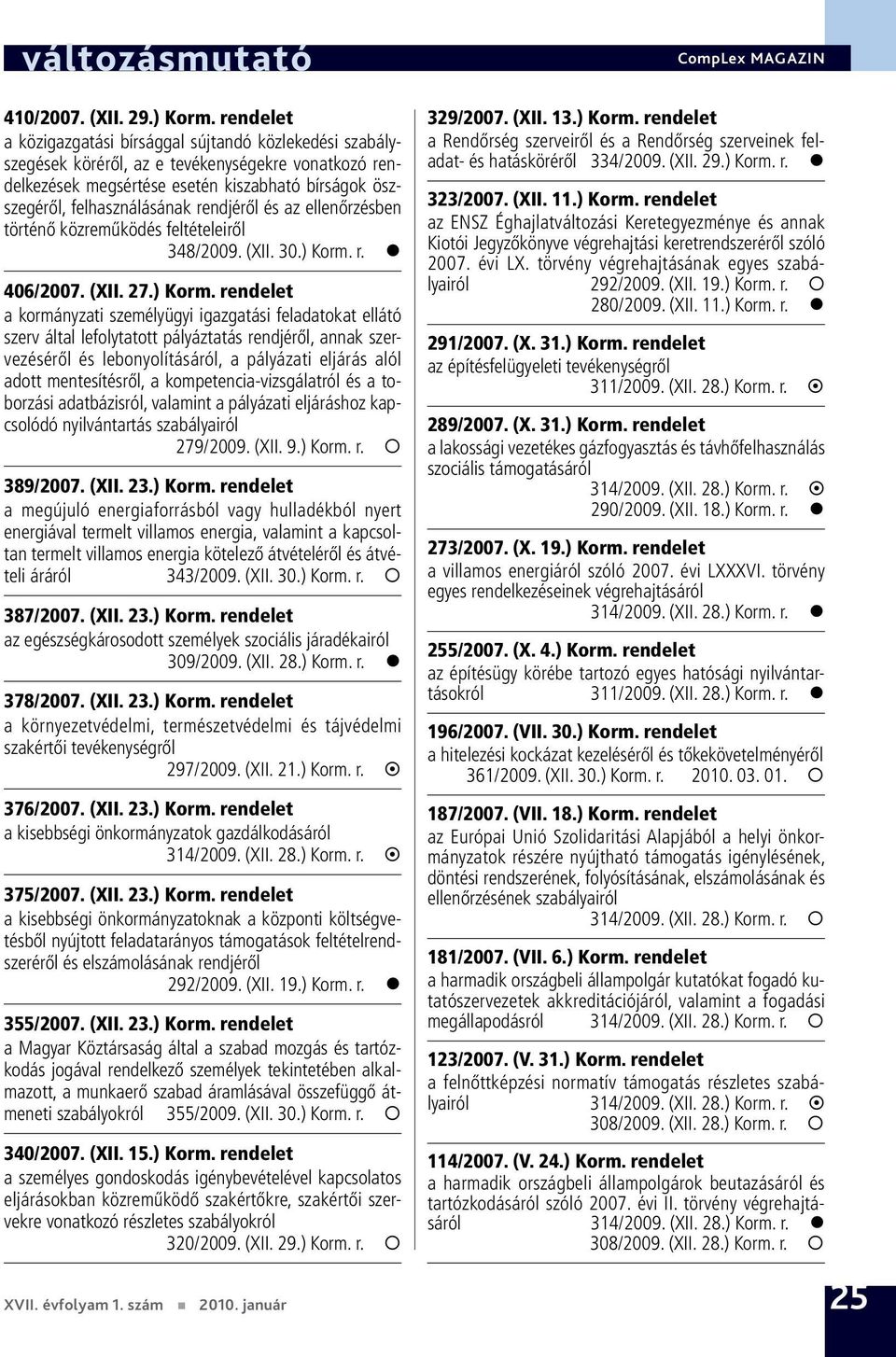 rendjéről és az ellenőrzésben történő közreműködés feltételeiről 348/2009. (XII. 30.) Korm.