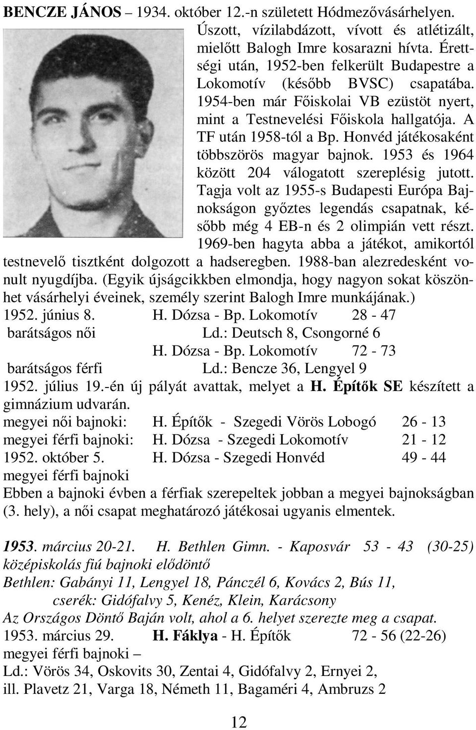 Honvéd játékosaként többszörös magyar bajnok. 1953 és 1964 között 204 válogatott szereplésig jutott.