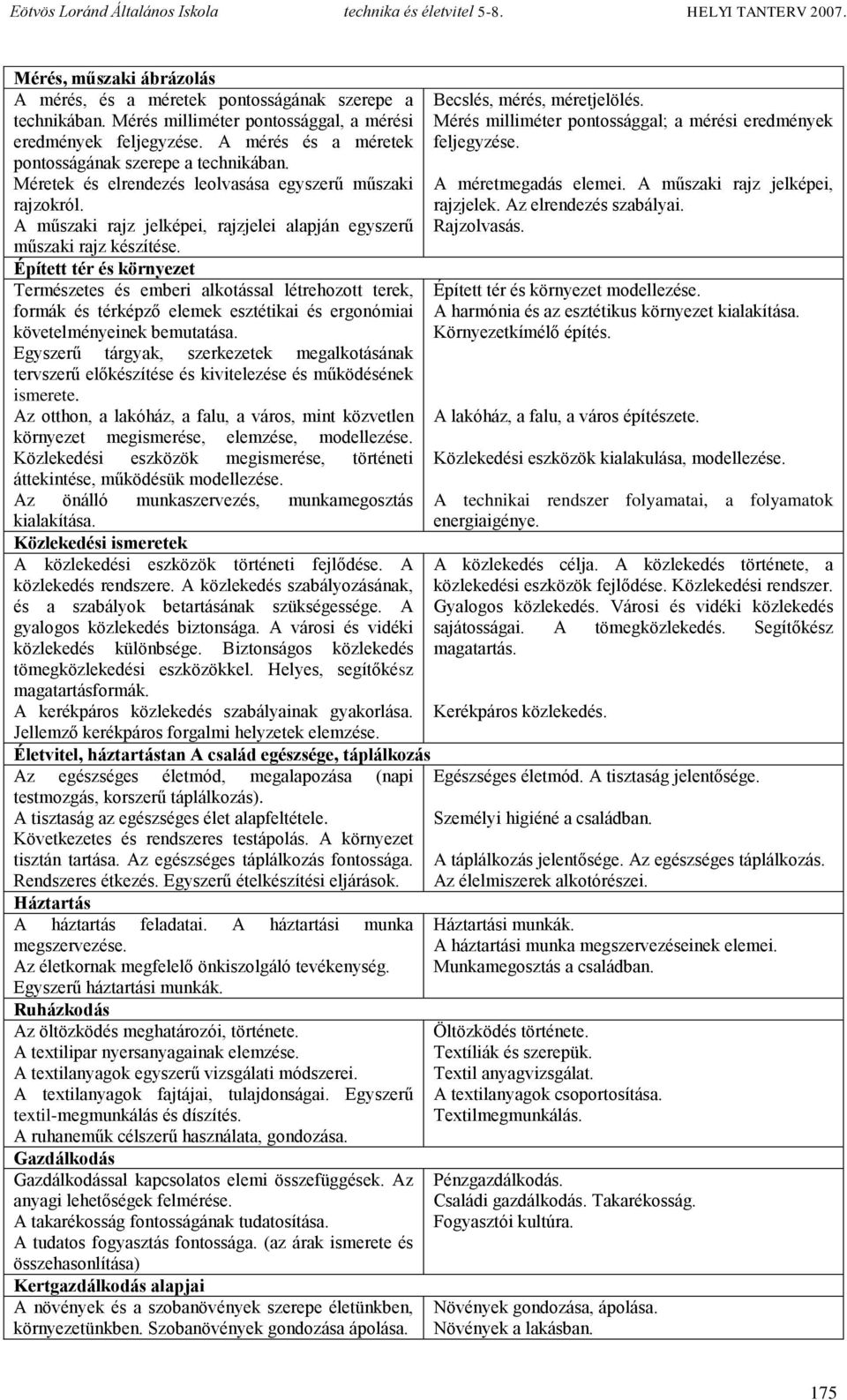 Épített tér és környezet Természetes és emberi alkotással létrehozott terek, formák és térképző elemek esztétikai és ergonómiai követelményeinek bemutatása.