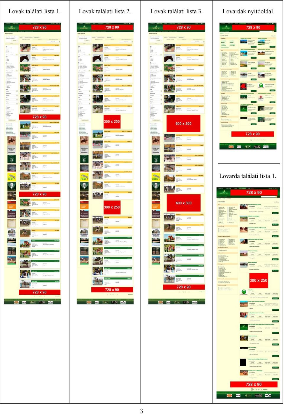 Lovak találati lista 3.