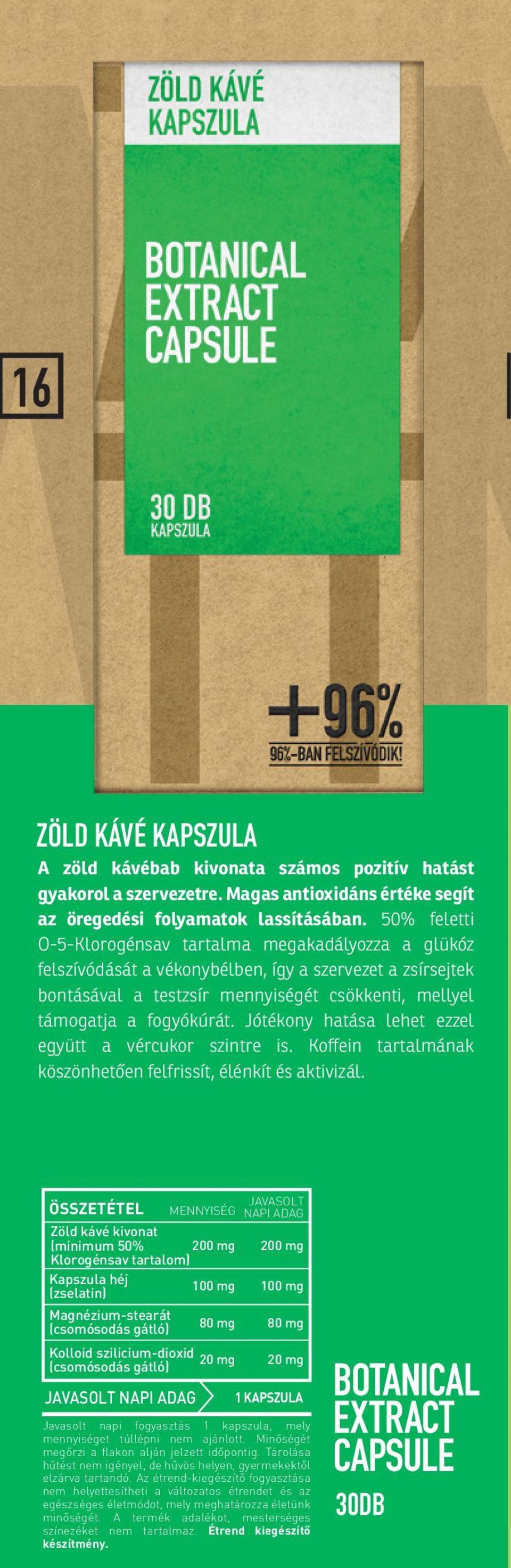 Jótékony hatása lehet ezzel együtt a vércukor szintre is. Koffein tartalmának köszönhetően felfrissít, élénkít és aktivizál.