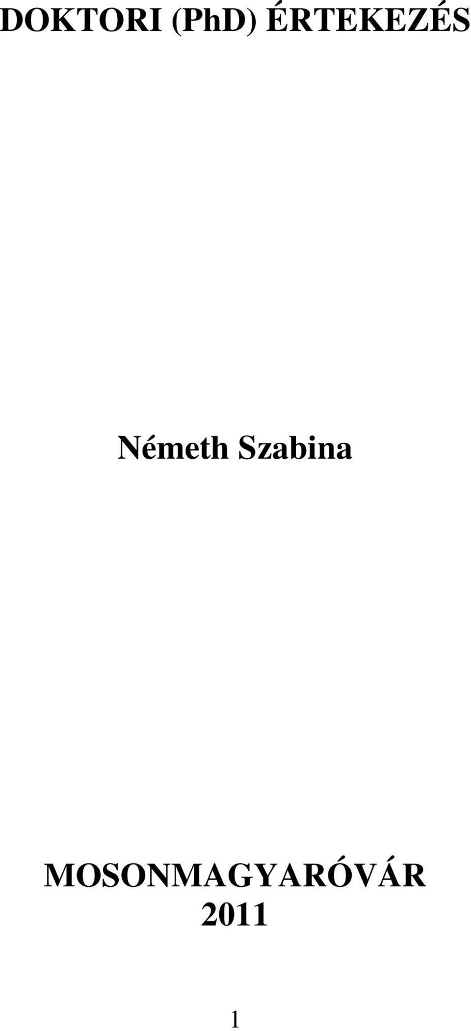 Németh Szabina