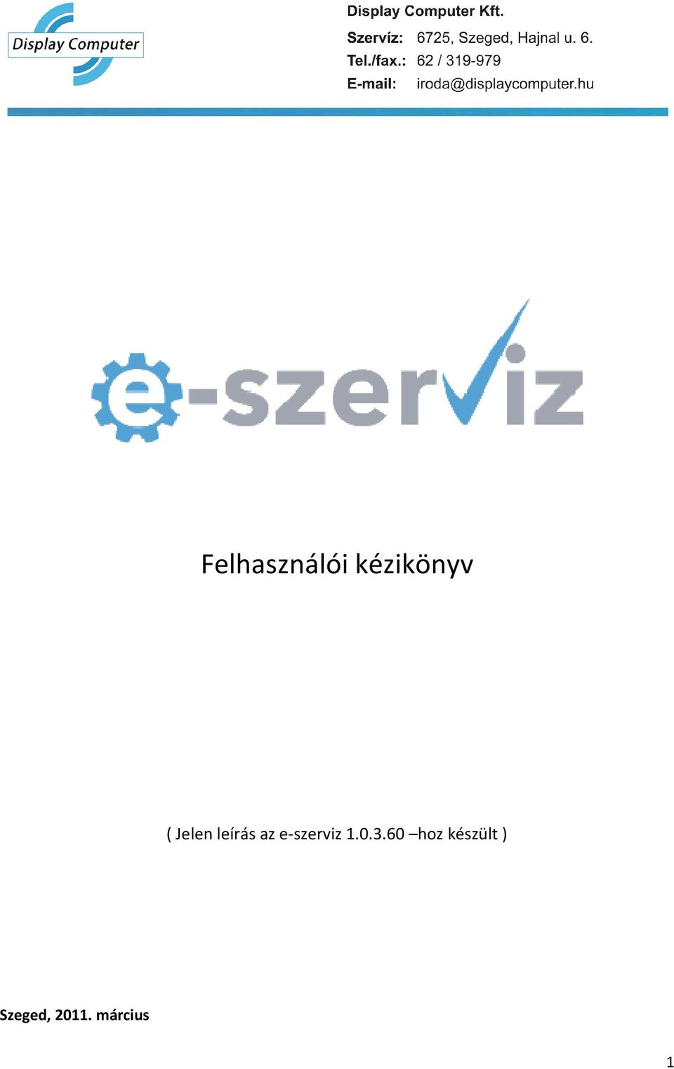 e-szerviz 1.0.3.