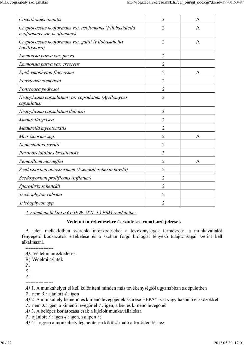 capsulatum (Ajellomyces 3 capsulatus) Histoplasma capsulatum duboisii 3 Madurella grisea 2 Madurella mycetomatis 2 Microsporum spp.