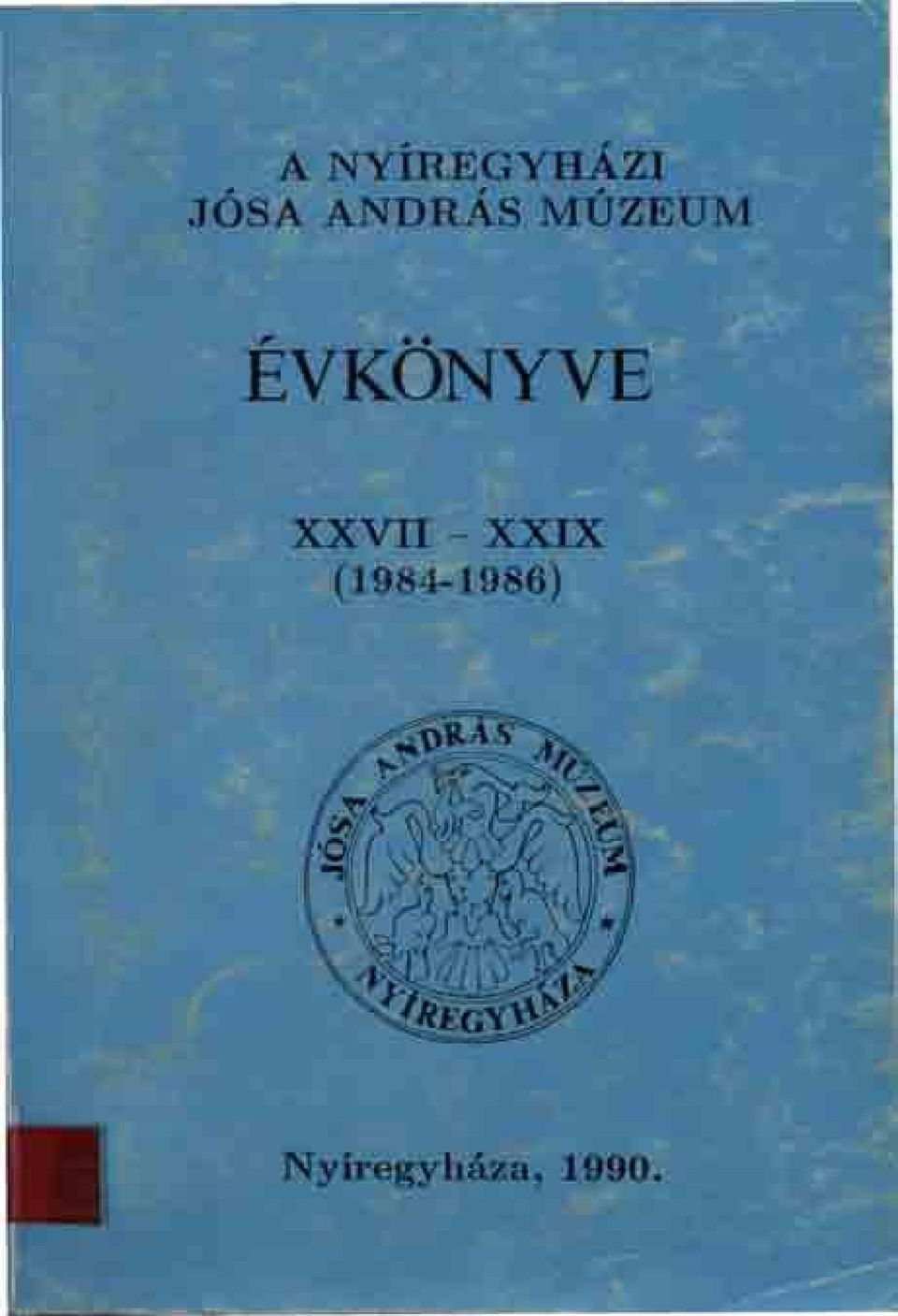 EVKÖNYVE XXVII - XXIX