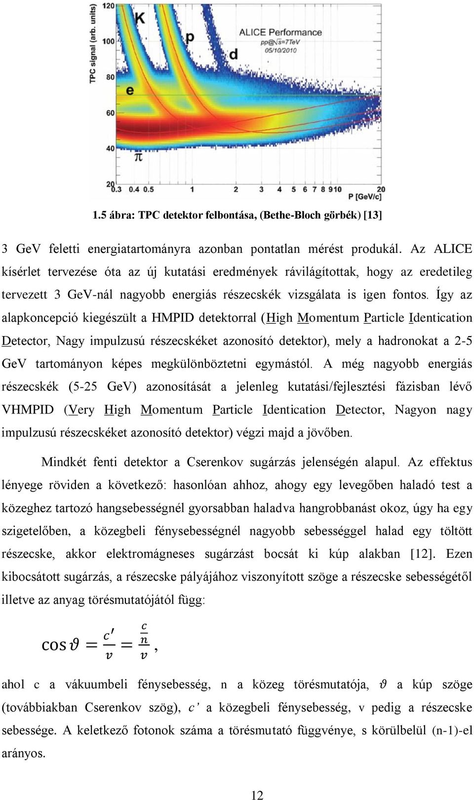 Így az alapkoncepció kiegészült a HMPID detektorral (High Momentum Particle Identication Detector, Nagy impulzusú részecskéket azonosító detektor), mely a hadronokat a 2-5 GeV tartományon képes