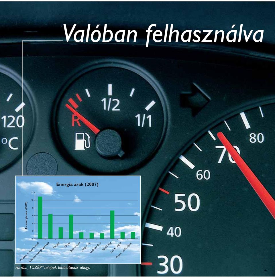 Földgáz PB gáz Cseh brikett Lengyel dió Forrás: TÜZÉP telepek