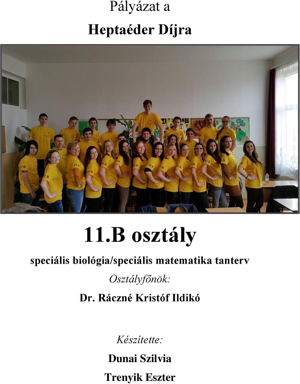 matematika tanterv Osztályfőnök: Dr.