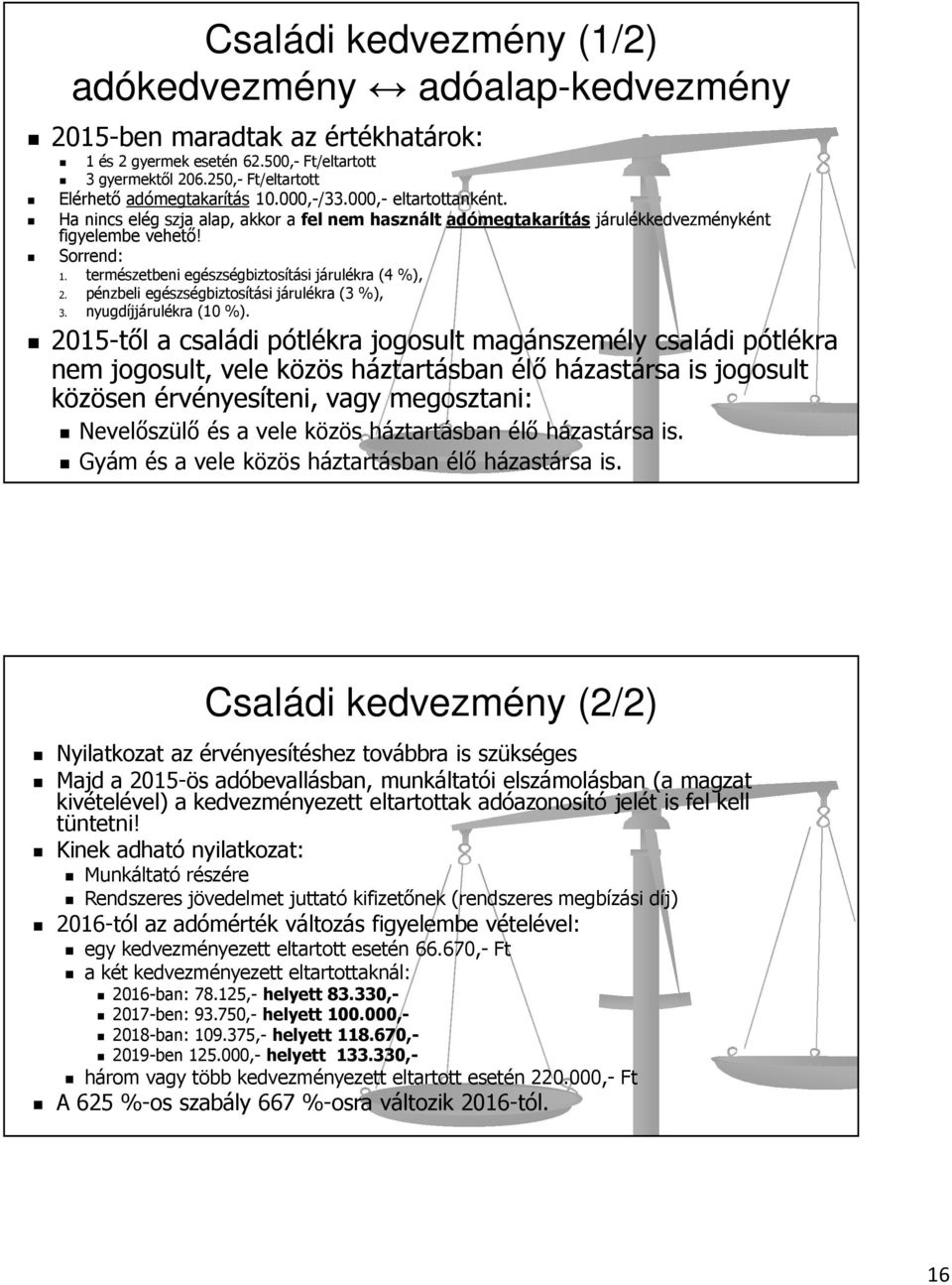 természetbeni egészségbiztosítási járulékra (4 %), 2. pénzbeli egészségbiztosítási járulékra (3 %), 3. nyugdíjjárulékra (10 %).