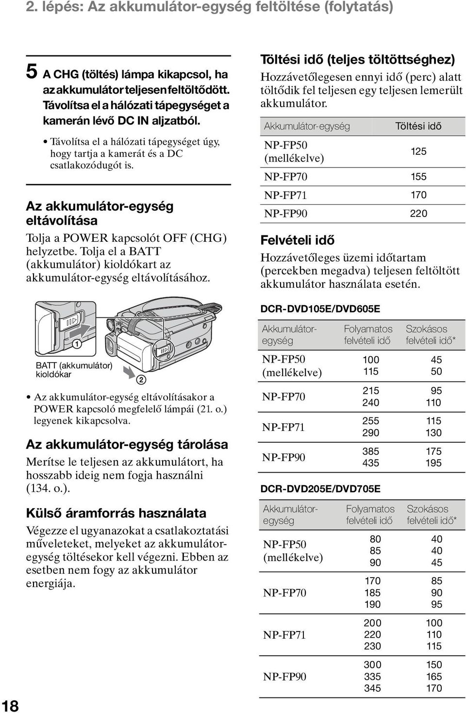 Tolja el a BATT (akkumulátor) kioldókart az akkumulátor-egység eltávolításához.