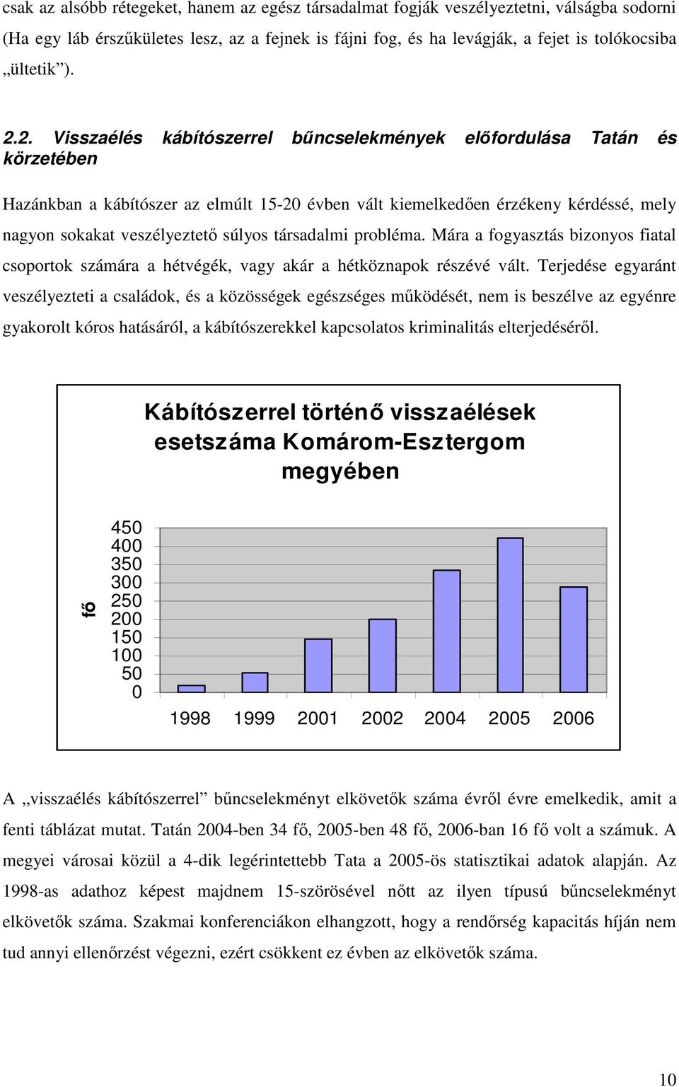 súlyos társadalmi probléma. Mára a fogyasztás bizonyos fiatal csoportok számára a hétvégék, vagy akár a hétköznapok részévé vált.