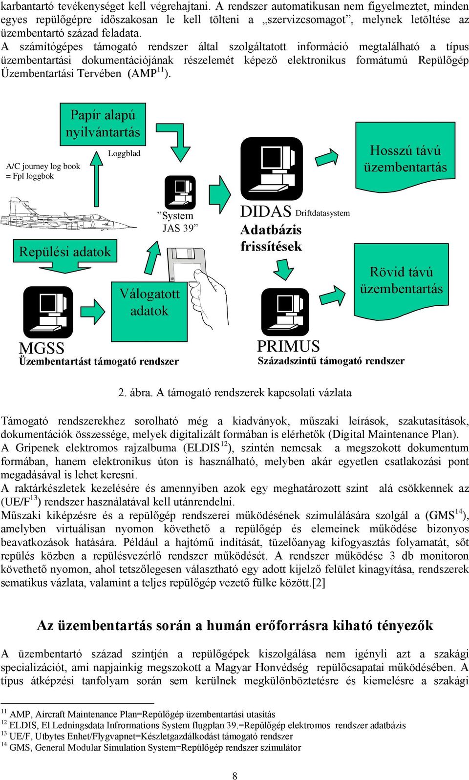 A számítógépes támogató rendszer által szolgáltatott információ megtalálható a típus üzembentartási dokumentációjának részelemét képező elektronikus formátumú Repülőgép Üzembentartási Tervében (AMP