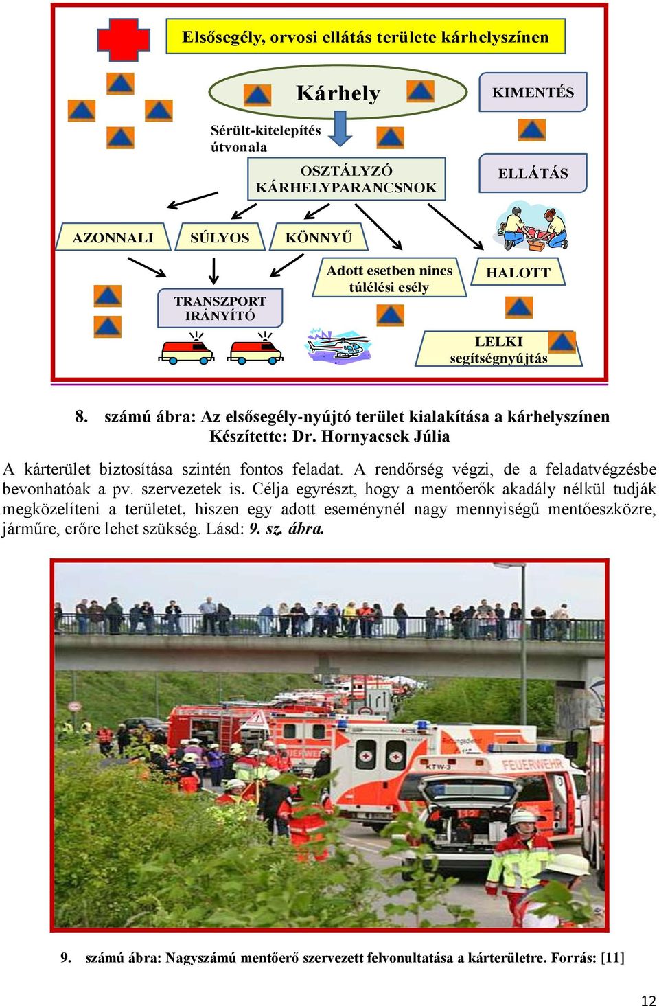 Hornyacsek Júlia A kárterület biztosítása szintén fontos feladat. A rendőrség végzi, de a feladatvégzésbe bevonhatóak a pv. szervezetek is.