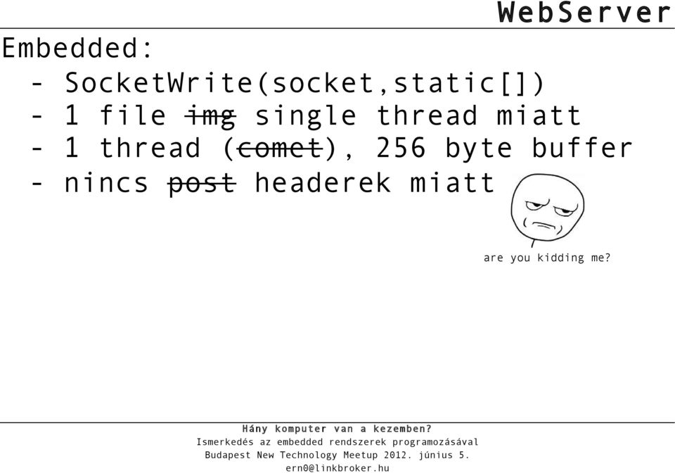 single thread miatt - 1 thread (comet),