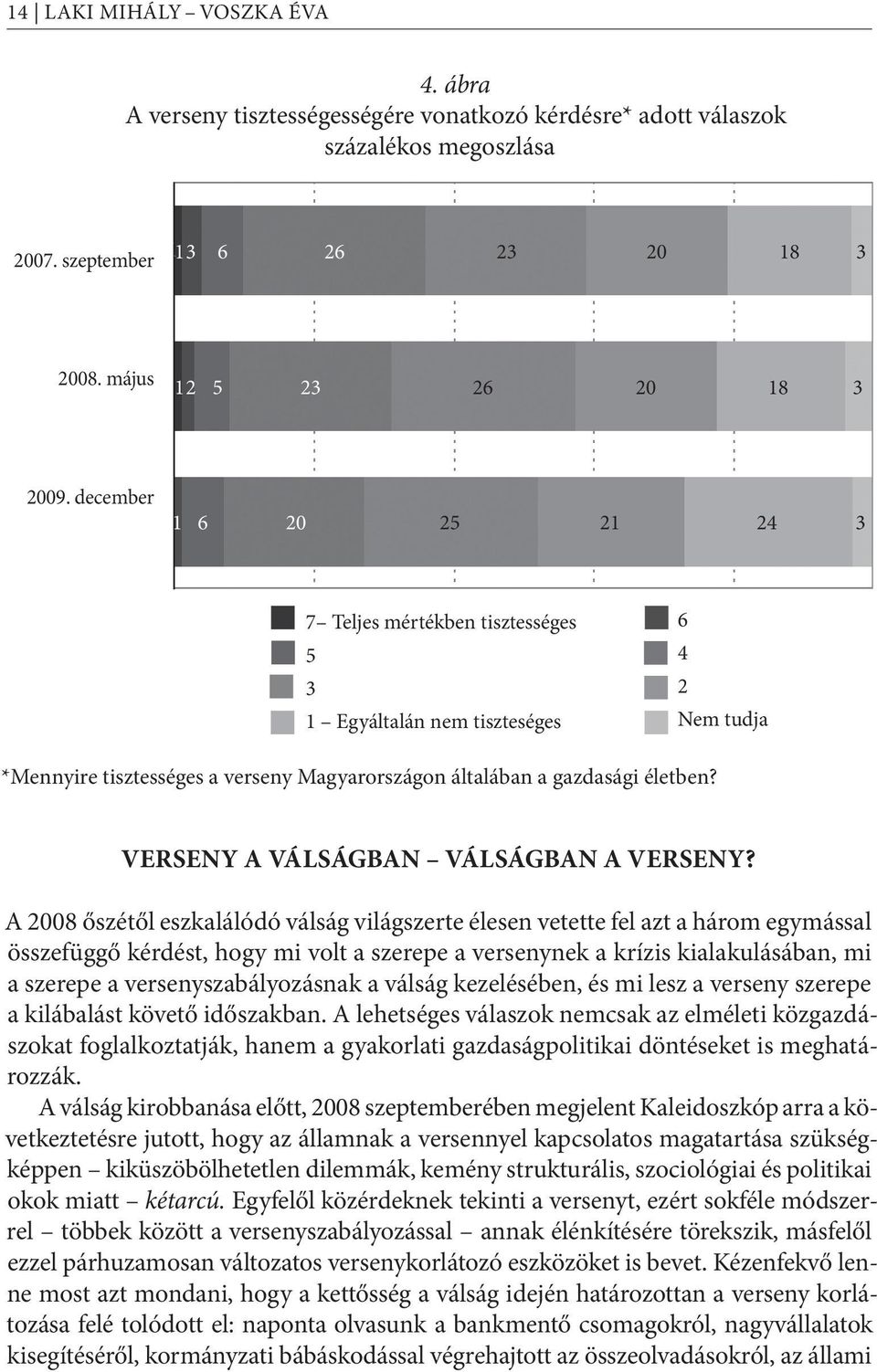 VERSENY A VÁLSÁGBAN VÁLSÁGBAN A VERSENY?