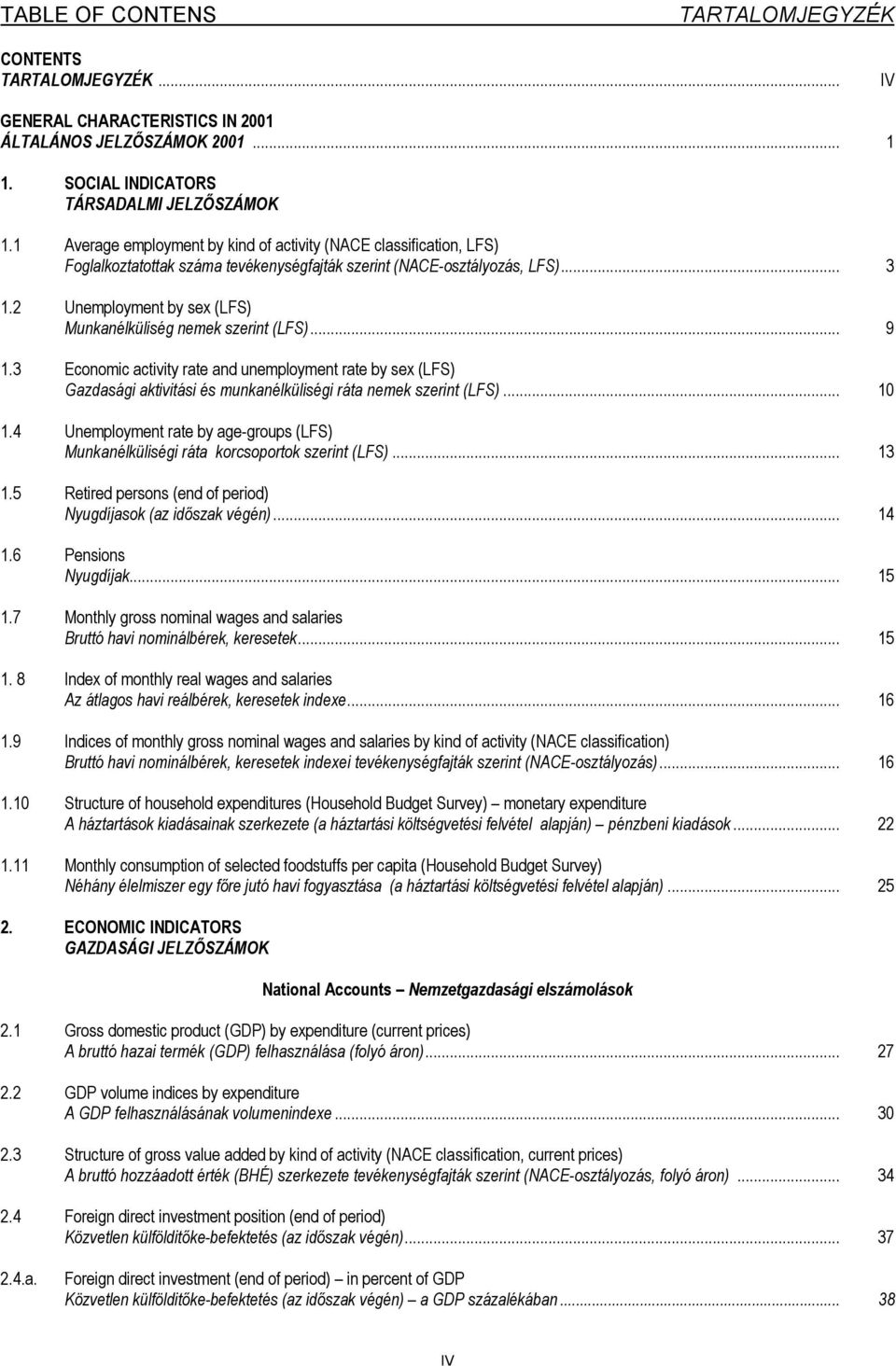 2 Unemployment by sex (LFS) Munkanélküliség nemek szerint (LFS)... 9 1.3 Economic activity rate and unemployment rate by sex (LFS) Gazdasági aktivitási és munkanélküliségi ráta nemek szerint (LFS).