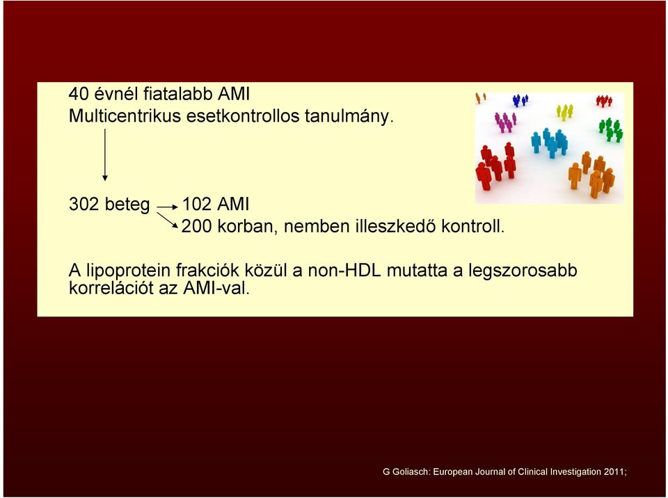 A lipoprotein frakciók közül a non-hdl mutatta a legszorosabb