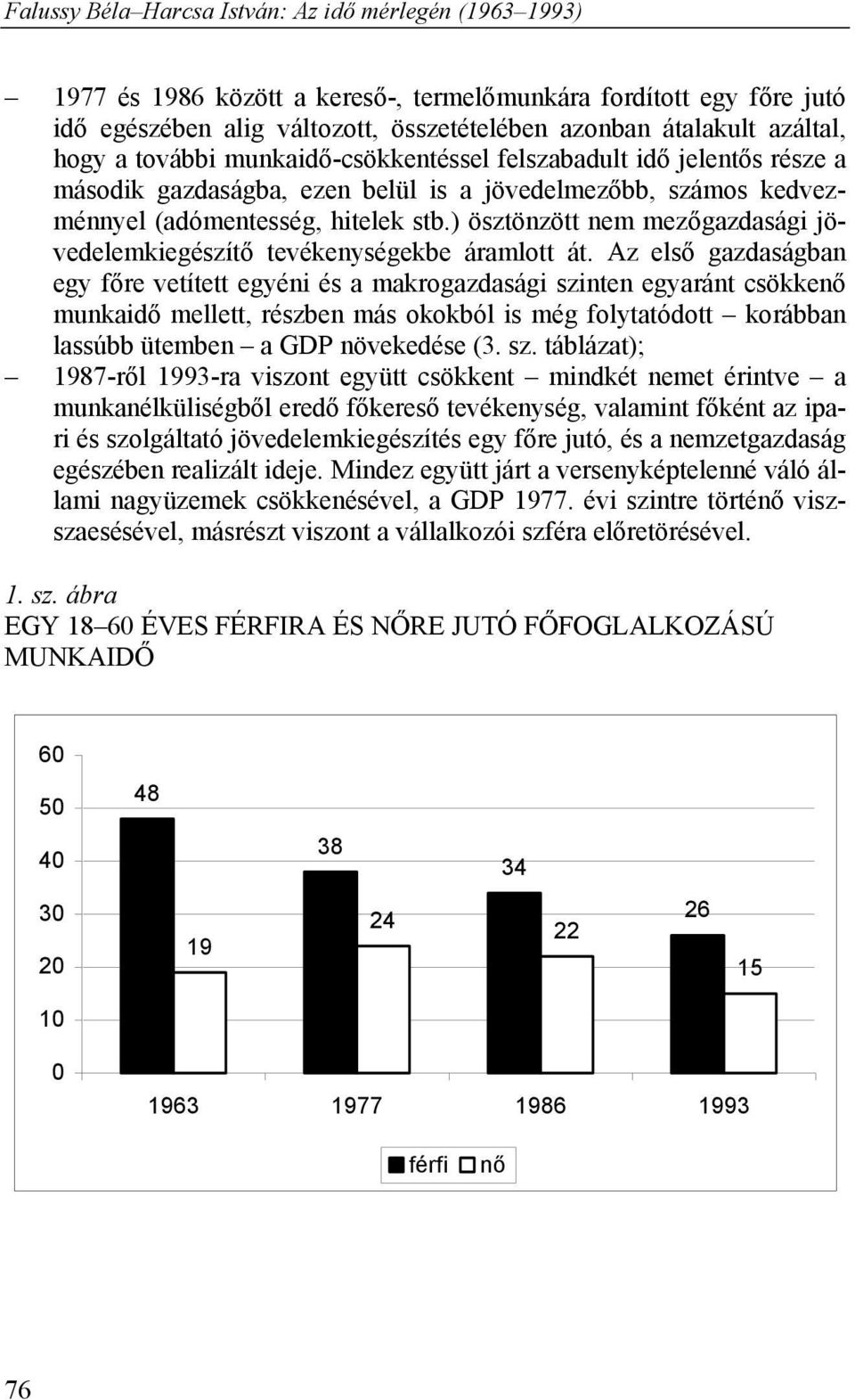 Az első gazdaságban egy főre vetített egyéni és a makrogazdasági szi