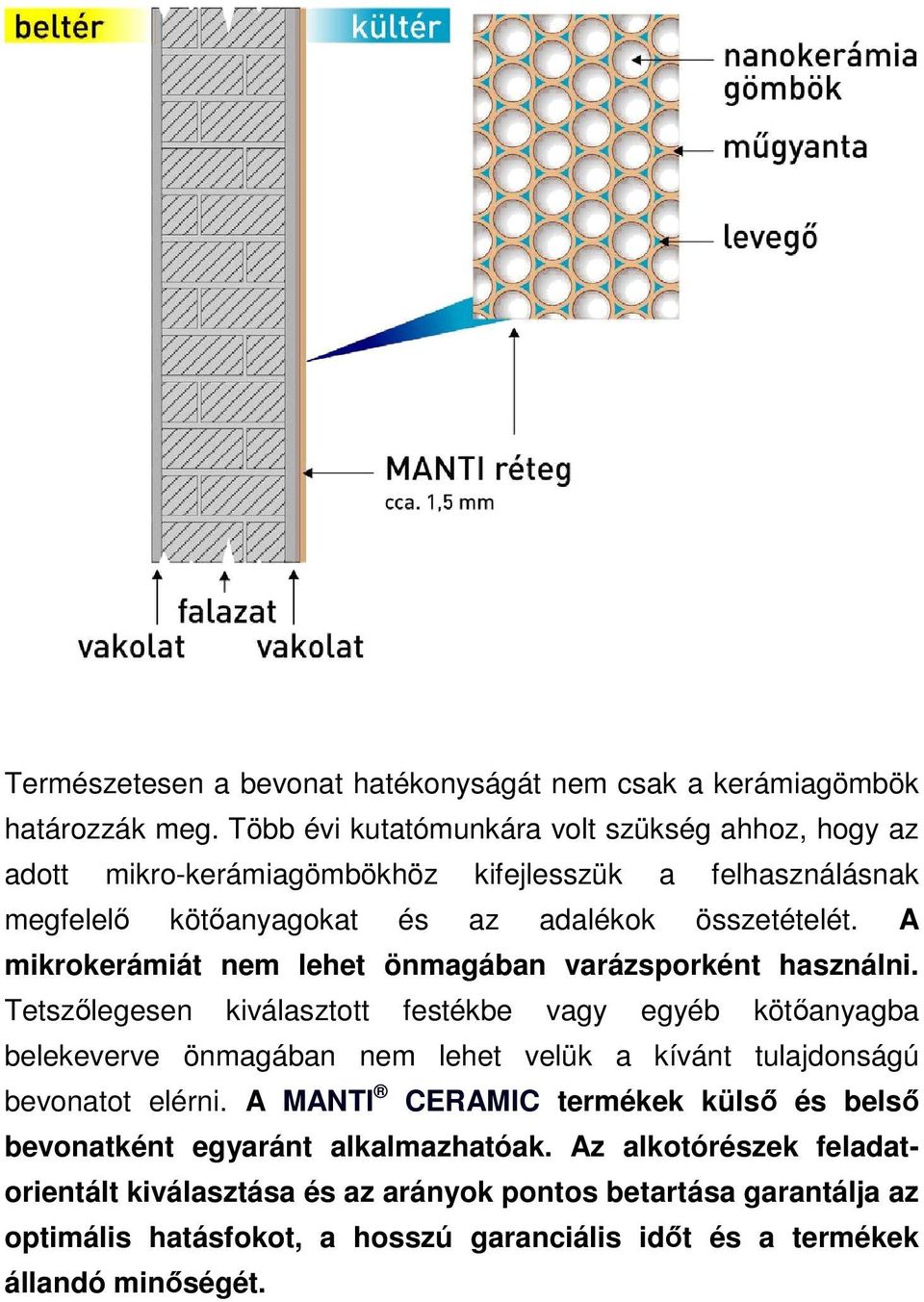 A mikrokerámiát nem lehet önmagában varázsporként használni.