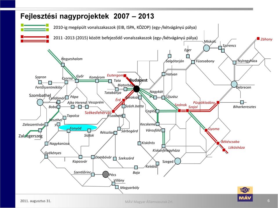 Kaposvár Siófok Szentlőrinc Komárom Dombóvár Esztergom Tata Biatorbágy Pécs Villány Sárbogárd Szekszárd Budapest Tatabánya Pápa Soroksár Érd Ajka Herend Veszprém Százh.batta Székesfehérvár Tapolca P.