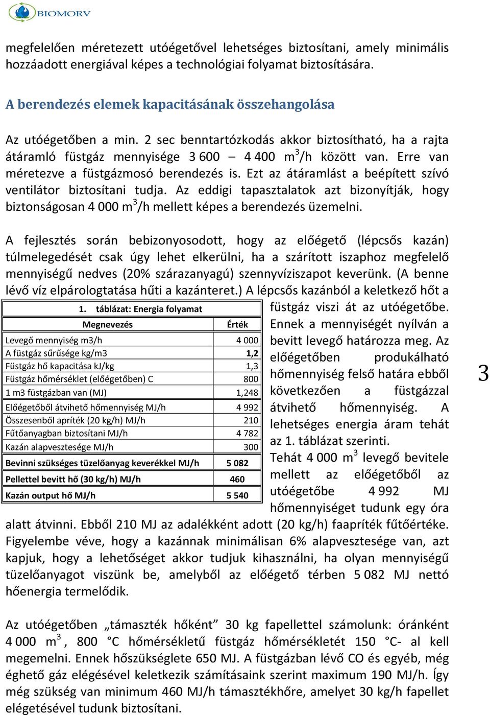 Erre van méretezve a füstgázmosó berendezés is. Ezt az átáramlást a beépített szívó ventilátor biztosítani tudja.