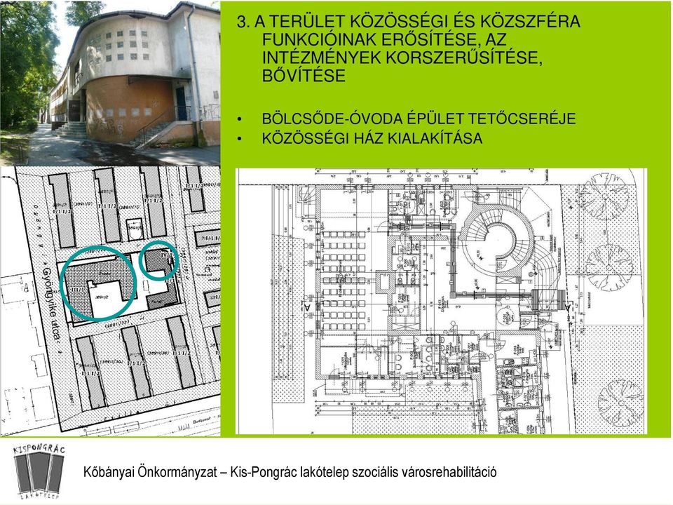 KORSZERŰSÍTÉSE, BŐVÍTÉSE BÖLCSŐDE-ÓVODA