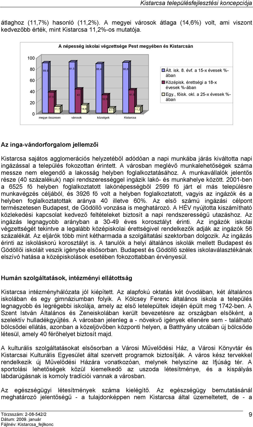 a 15-x évesek %- ában Középisk. érettségi a 18-x évesek %-ában Egy., főisk. okl.